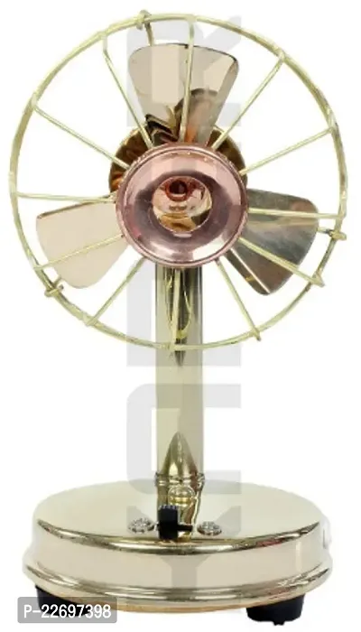 Articianzz Handcrafted Brass Fan Toy Showpiece (6 inches)