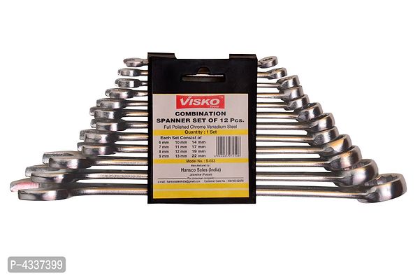 Buy VISKO S032 COMBINATION SPANNER 12 PCS SET Online In India At