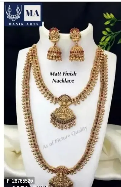 Stylish Golden Brass  Jewellery Set For Women-thumb0