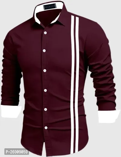 Classic Cotton Blend Solid Casual Shirts for Men