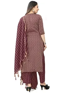 The Fashion Studio Womens Pure cotton kurta and pant set with dupatta.-thumb2