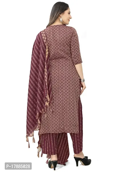 The Fashion Studio Womens Pure cotton kurta and pant set with dupatta.-thumb3