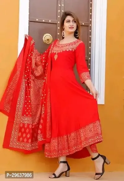 Trendy Kurta with Dupatta for Women-thumb0