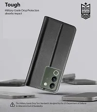 Black Forego Flip Cover For Vivo V29-thumb4