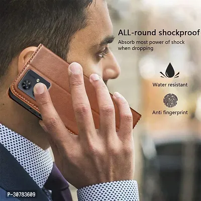 Brown Forego Flip Cover For Poco C65-thumb4