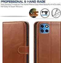 Brown Forego Flip Cover For Infinix Smart 6 HD-thumb2