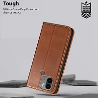 Brown Forego Flip Cover For Redmi A2 Plus-thumb4