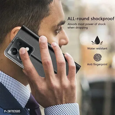 Black Forego Flip Cover For Poco X6 5G-thumb4