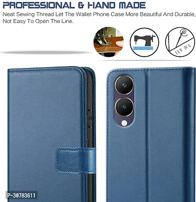 Blue Forego Flip Cover For Vivo Y28 5G-thumb3