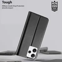 Black Forego Flip Cover For Redmi 12-thumb4