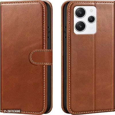 Brown Forego Flip Cover For Poco M6 Pro 5G