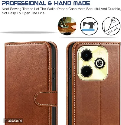 Brown Forego Flip Cover For Relme C53-thumb3