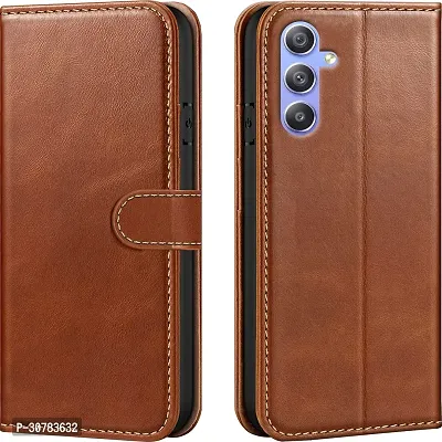 Brown Forego Flip Cover For Samsung A34 5G