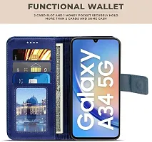 Blue Forego Flip Cover For Samsung M34-thumb1