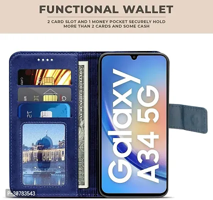 Blue Forego Flip Cover For Samsung M34-thumb2