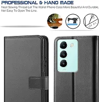 Black Forego Flip Cover For Vivo T3 5G-thumb2