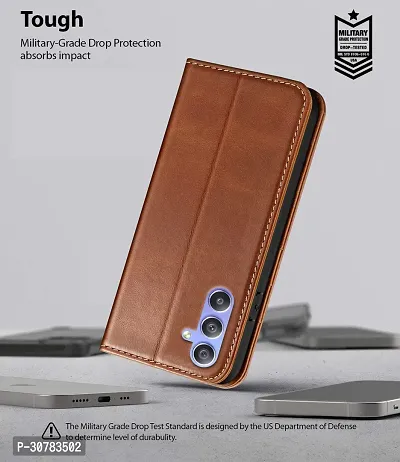 Brown Forego Flip Cover For Samsung M34-thumb5