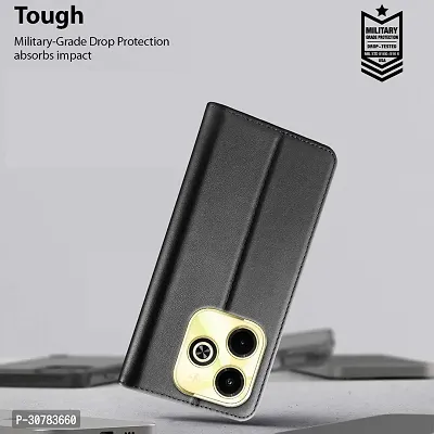 Black Forego Flip Cover For Infinix Hot 40i-thumb5