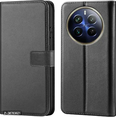 Black Forego Flip Cover For Relme 12 Pro Plus 5G