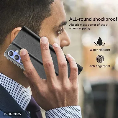 Black Forego Flip Cover For Samsung F34-thumb4