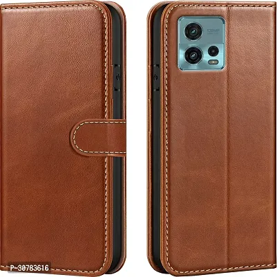 Brown Forego Flip Cover For Motorola G 32-thumb0