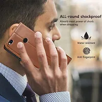 Brown Forego Flip Cover For Mi Max 2-thumb3