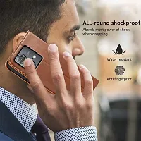 Brown Forego Flip Cover For Motorola Edge 40 Neo-thumb3