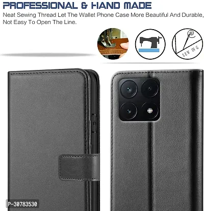 Black Forego Flip Cover For Poco X6 Pro 5G-thumb3