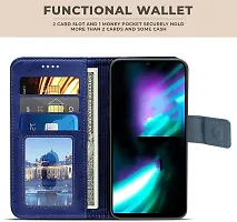 Blue Forego Flip Cover For Poco C65-thumb1