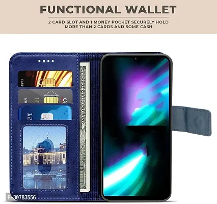 Blue Forego Flip Cover For Poco C65-thumb2