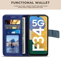 Blue Forego Flip Cover For Samsung F34-thumb1