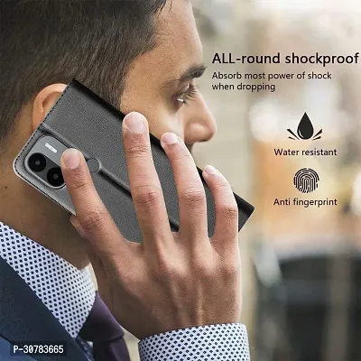 Black Forego Flip Cover For Poco C50-thumb4