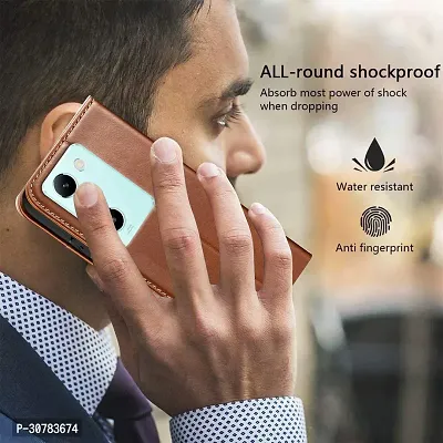 Brown Forego Flip Cover For Vivo T3 5G-thumb5