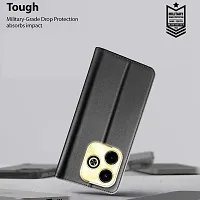 Black Forego Flip Cover For Relme C53-thumb4