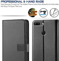 Black Forego Flip Cover For Honor 9 Lite-thumb2