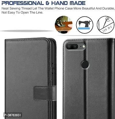 Black Forego Flip Cover For Honor 9 Lite-thumb3