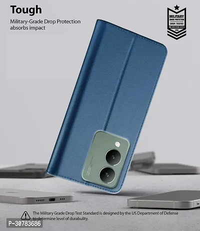 Blue Forego Flip Cover For Vivo Y17 S-thumb5