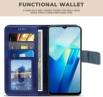 Blue Forego Flip Cover For Oppo A18-thumb1