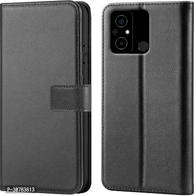 Black Forego Flip Cover For Poco C55