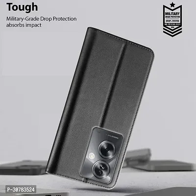 Black Forego Flip Cover For Oppo A79 5G-thumb5