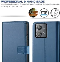 Blue Forego Flip Cover For Motorola Edge 40 Neo-thumb2