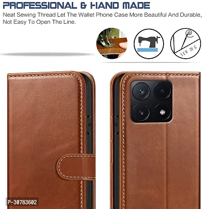 Brown Forego Flip Cover For Poco X6 Pro 5G-thumb3