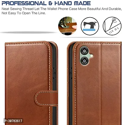 Brown Forego Flip Cover For Samsung Galaxy F04-thumb3