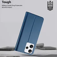 Blue Forego Flip Cover For Redmi 12-thumb4