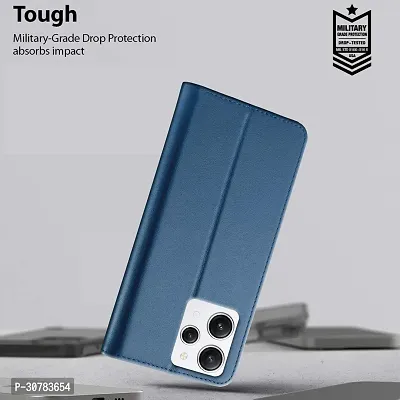 Blue Forego Flip Cover For Redmi 12-thumb5