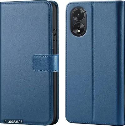 Blue Forego Flip Cover For Oppo A38-thumb0