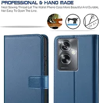 Blue Forego Flip Cover For Oppo A79 5G-thumb2