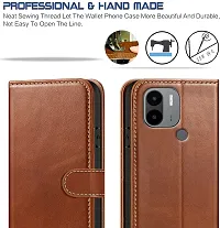 Brown Forego Flip Cover For Redmi A2 Plus-thumb2