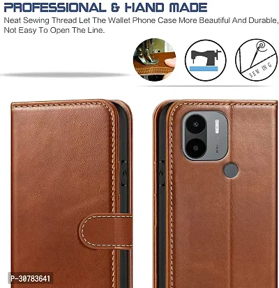 Brown Forego Flip Cover For Redmi A2 Plus-thumb3