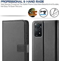 Black Forego Flip Cover For Redmi Note 11 Pro Plus 5G-thumb2